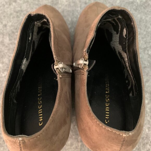 Chinese Laundry Hot Desert Women’s Wedge Side Zip Heel Booties - Picture 9 of 12